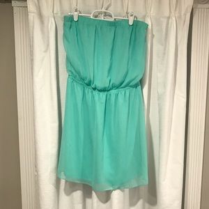 Express strapless sun dress